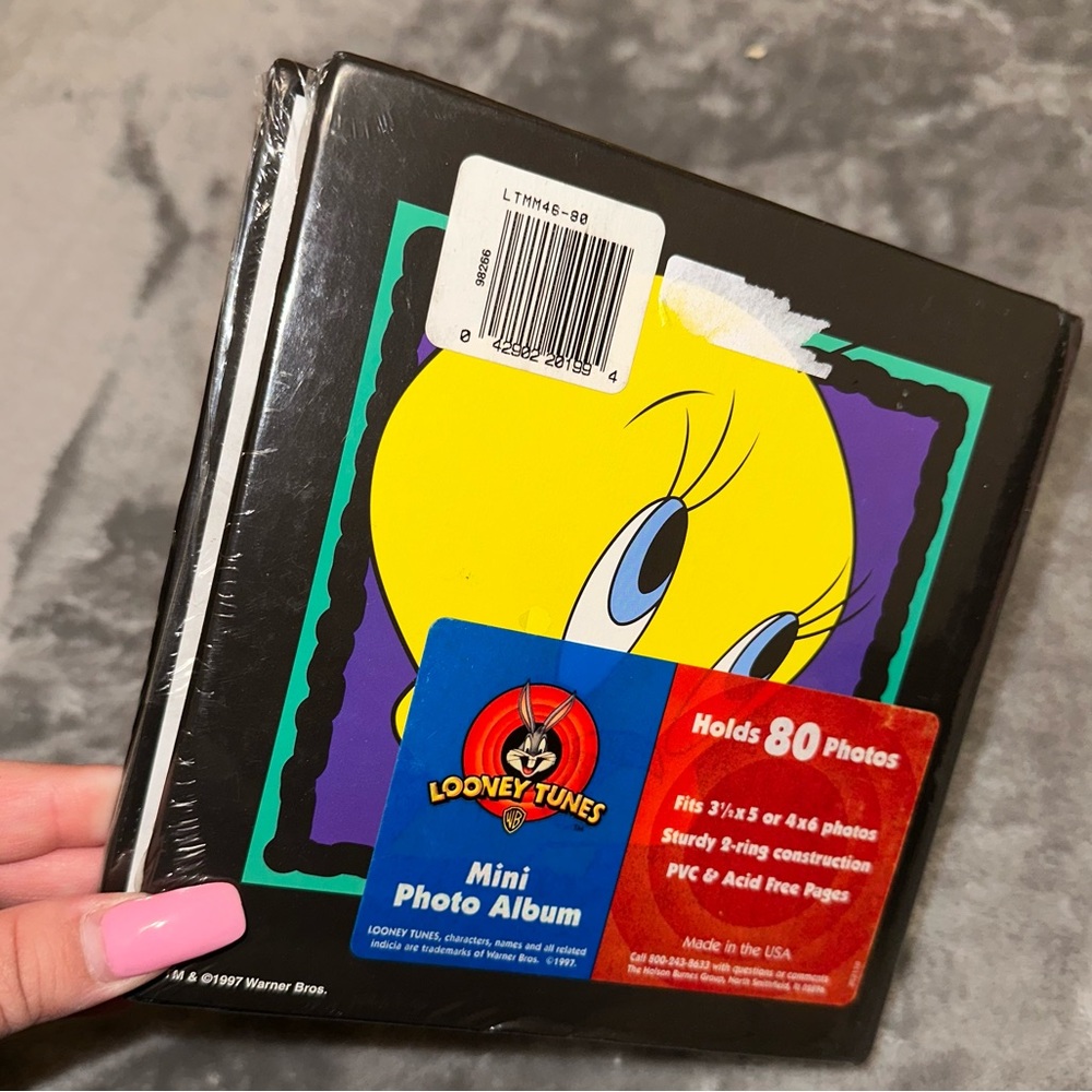 Vintage Mini Photo Album Looney Tunes Tweety Bird, 1997